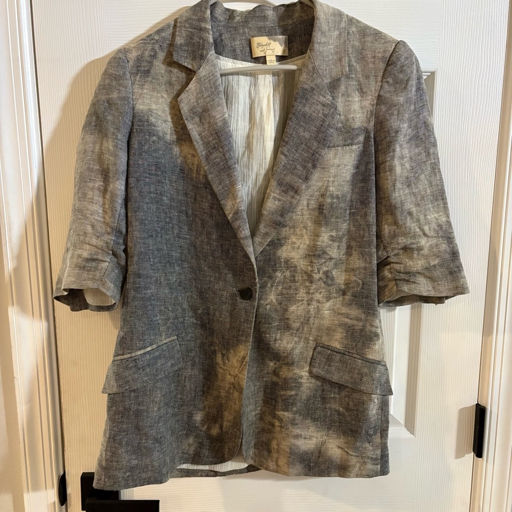 Elizabeth and James Textured‎ Gray Blazer - Picture 2 of 11